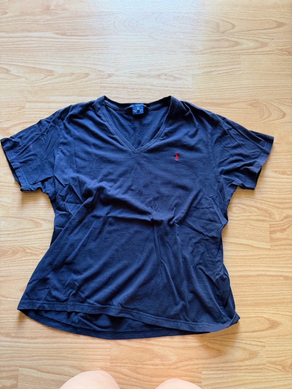 Polo Ralph Lauren Sport V Neck Logo Tee Preppy Classic Sporty Cotton Casual